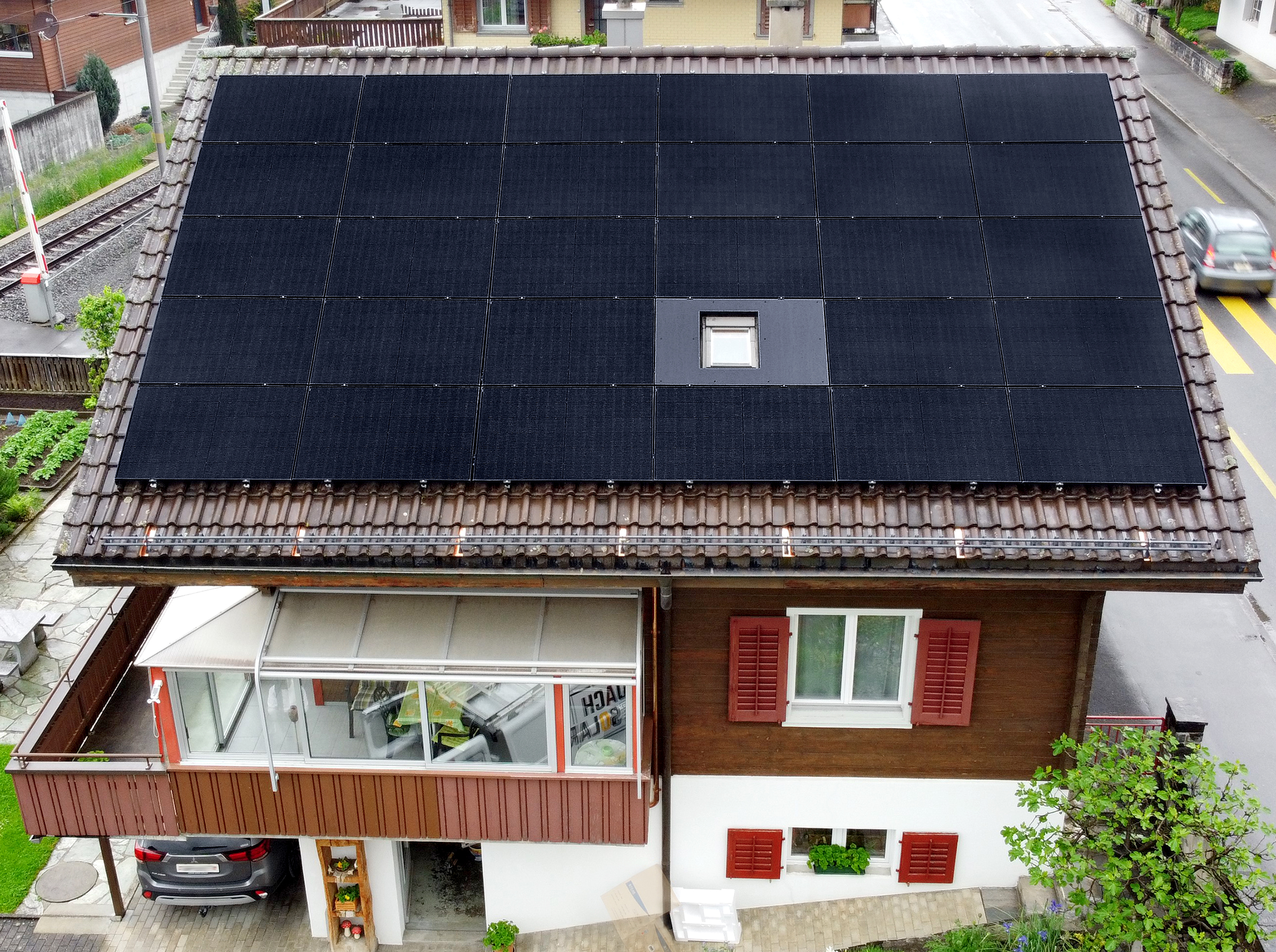 Solar Aufdach, Brünigstrasse 46, Sachseln, Rohrer